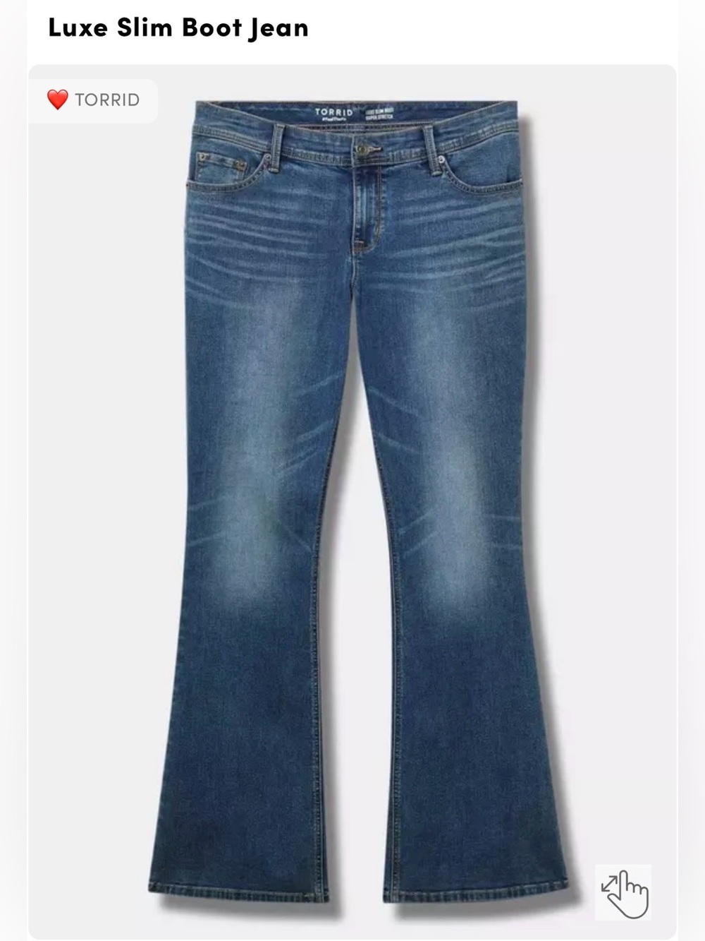 Torrid Luxe Slim Boot Cut Jeans